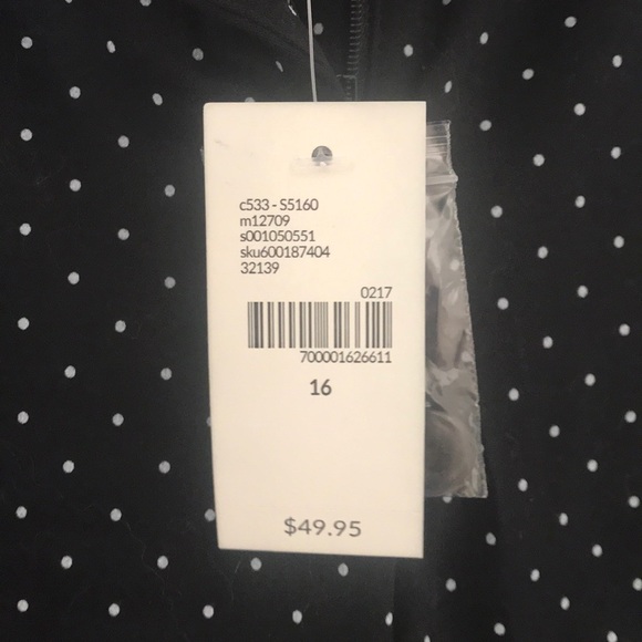 Lane Bryant black polkadotted cropped pants - Picture 4 of 7